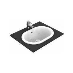 Ideal Standard Connect Einbauwaschtisch Oval 620mm E5049, Farbe: Weiß - E504901