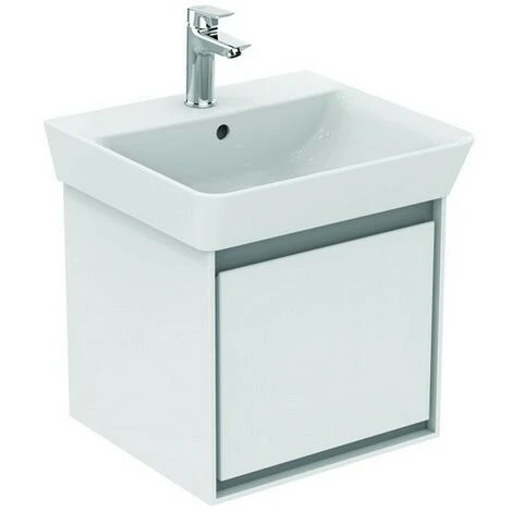 Ideal Standard CONNECT Air Waschtischunterschrank, 435mm, 1 Auszug, E0842, Farbe: Braun Matt / Weiß Matt - E0842VY