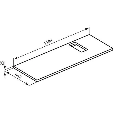 Ideal Standard STRADA Konsolenträger, 1000mm, T783767 - T783767 – Bild 2