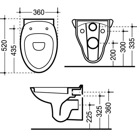 Ideal Standard Wand-WC Clean Novella, Toilette, Weiß, 04968 9 – Bild 2