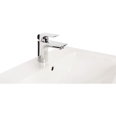 IDEAL STANDARD Ideal Waschtischarmatur Standard Strada, A6449AA, Einhandmischer Für Waschtisch Mit Keramikkartusche, Heißwassertemperaturkontrolle, Chrom, 09720 8 – Bild 2