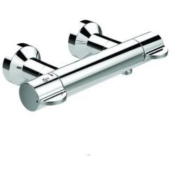 Ideal Standard Brausethermostat Aufputz Ceraplus 2, Gesamte Ausld. 140-157mm, Chrom, A6870AA