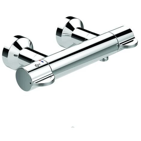 Ideal Standard Brausethermostat Aufputz Ceraplus 2, Gesamte Ausld. 140-157mm, Chrom, A6870AA