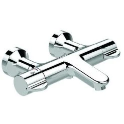 Ideal Standard Badethermostat Aufputz Ceraplus 2, Ausld.194-211mm,absp.S-Anschlüsse, Chrom, A6873AA