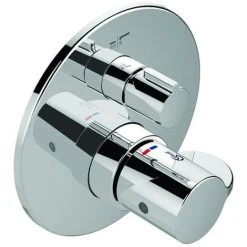 Ideal Standard Badethermostat Unterputz Ceraplus 2, Bausatz 2, Rosette D:163mm, Chrom, A6869AA