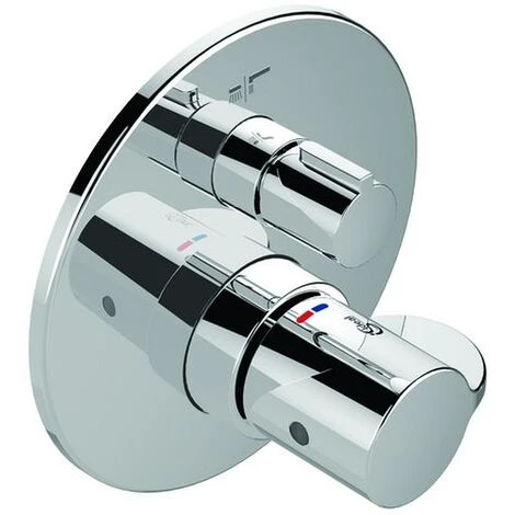 Ideal Standard Badethermostat Unterputz Ceraplus 2, Bausatz 2, Rosette D:163mm, Chrom, A6869AA