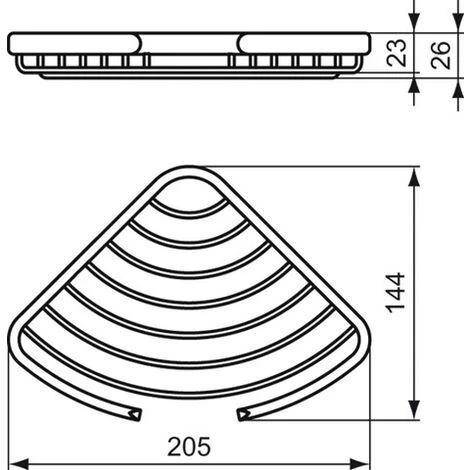 Ideal Standard Eck-Seifenkorb Connect Chrom, A9157AA – Bild 2