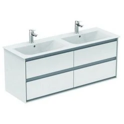 Ideal Standard Mdwaschtischunterschrank Connect AIR,4Ausz., 1300x440x5 X 17mm,Pinie Hell Dek.und Brn.matt, E0824UK