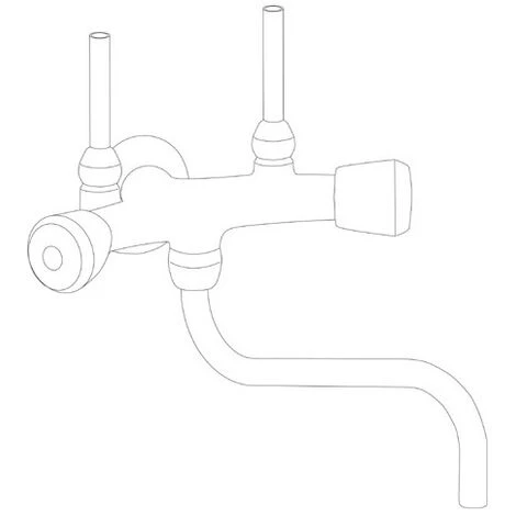 Ideal Standard Spültischarmatur Kombiventil 40 Mm, ND Chrom B2151AA – Bild 2