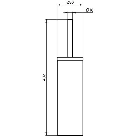 Ideal Standard Toilettenbürstengarnitur Iom Bodenstehend Stahl Gebürstet A9108MY – Bild 2