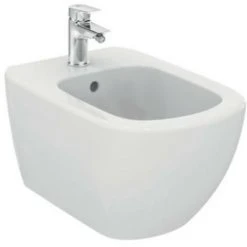 Hänge-Bidet Mit Unterputz-Armaturen Ideal Standard Tesi Aus Vitreous China Seidenweiß | Weiß