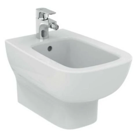 Einloch-Wandbidet Ideal Standard Esedra Mit Verdeckten Armaturen | Glänzendes Weiß
