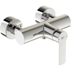 Ideal Standard Brausearmatur Gio | B0623AA | Einhandmischer Mit Keramikmischsystem | Temperaturbegrenzung | Rückflussverhinderer | Messing Verchromt | 09785 7