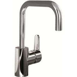 Ideal Standard Spültischarmatur Connect | B0689AA | Einhebelmischer Mit Schwenkbarem Auslauf | Seitlicher Hebel | Keramikkartusche | Messing Verchromt | 09792 5