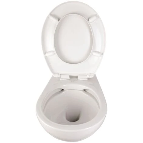 Ideal Standard Spülrandloses Wand-WC Set Eurovit | K290201 | Weiß | Toilette Ohne Spülrand | Tiefspüler Mit Waagerechtem Abgang | WC-Sitz In Weiß | Sanitärkeramik | 57038 1 – Bild 3