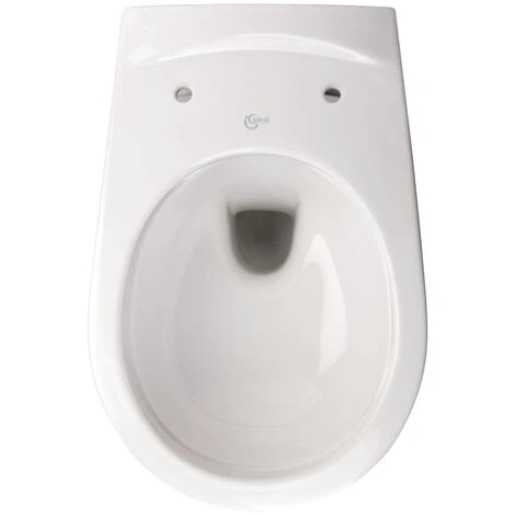 Ideal Standard Spülrandloses Wand-WC Set Eurovit | K290201 | Weiß | Toilette Ohne Spülrand | Tiefspüler Mit Waagerechtem Abgang | WC-Sitz In Weiß | Sanitärkeramik | 57038 1 – Bild 4