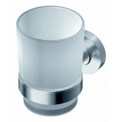 Ideal Standard IOM Zahnbecher, Glas Satiniert, Chrom