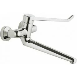 Ideal Standard CeraPlus Einhebel-Wand-Waschtischsicherheitsarmatur DN 15, Chrom, B8226AA