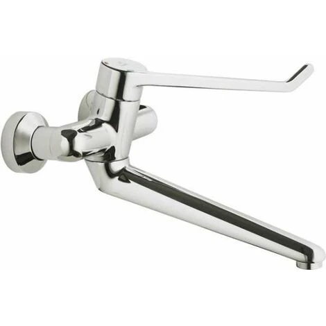 Ideal Standard CeraPlus Einhebel-Wand-Waschtischsicherheitsarmatur DN 15, Chrom, B8226AA