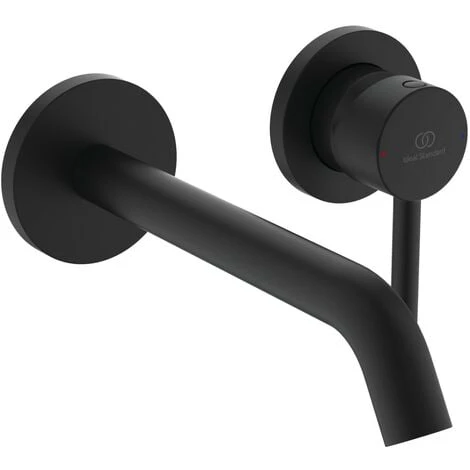 Ideal Standard Ceraline Wand-Waschtisch-Armatur, 180 Mm Ausladung, Silk Black