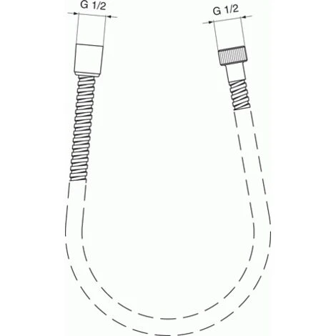 Ideal Standard CeraWell Metallflex Brauseschlauch Aus Metall Länge 150 Cm A 2400 AA – Bild 2
