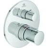 Ideal Standard Badethermostat Unterputz Ceratherm C100, Bausatz 2, Rosette D:163mm, Chrom