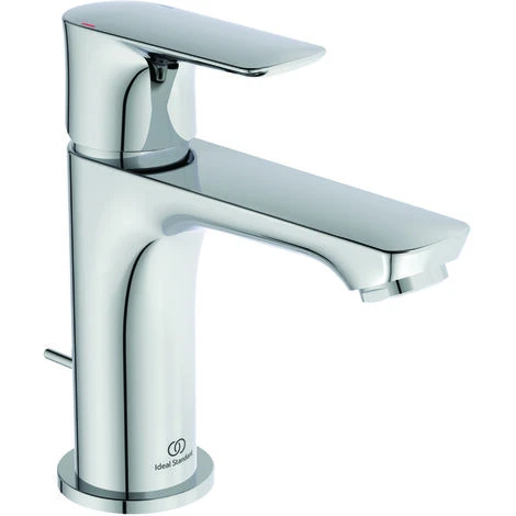 Ideal Standard Waschtischarmatur Connect Air, Slim, 5 L/min., Mit Ablaufgarnitur Ausld.107mm, Chrom