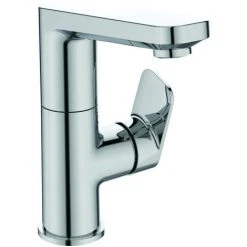 Ideal Standard Waschtisch-Armatur Tonic II, Mit Hohem Auslauf, 5 L/min., Ohne Ablgarn., Ausld.120mm, Chrom