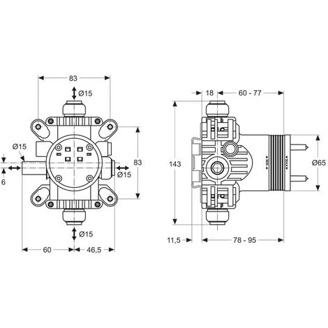 Ideal Standard UP-Bausatz 1 Universal Archimodule – Bild 2