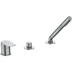 Ideal Standard Tonic II, 3-Loch-Badearmatur, O. Wanneneinlauf