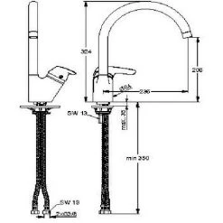 Ideal Standard Küchenarmatur Cerasprint Neu Mit Hohem Auslauf Chrom