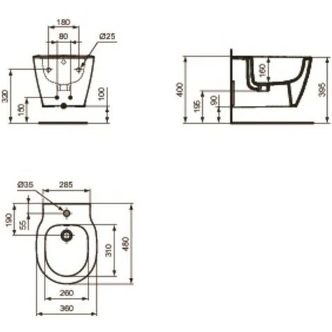 Ideal Standard Hängende Sanitärkeramik Connect Space-Modell Mit Soft-Close-Sitz â Bild 2