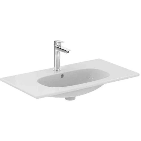 Ideal Standard Tesi Modernes Wandhängendes Keramik-Waschbecken 80X45 Mit Arbeitsplatte