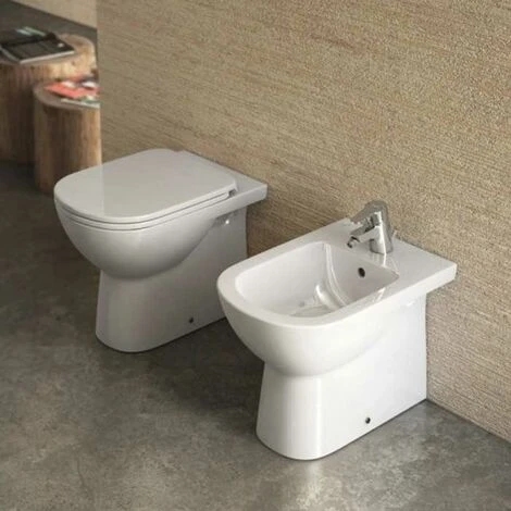 IDEAL STANDARD Back To Wall Sanitärkeramik Dolomite Gemma 2 Wc Soft Close Sitz Und Bidet â Bild 2