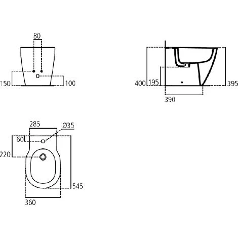 Ideal Standard Connect Wandbündige Sanitärkeramik Mit AquaBlade-Schiebeablauf Mit Soft-Close-Sitz – Bild 2