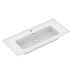 Ideal Standard 100 Cm Wandhängendes Waschbecken Strada II Ablaufabdeckung Aus Keramik Inklusive